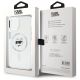 8. Etui Karl Lagerfeld IML Metal Choupette Head MagSafe na iPhone 15 Plus - białe