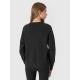 3. Bluza z bawełną organiczną nierozpinana bez kaptura dziewczęca 4F Junior