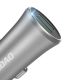 2. Dudao 3,4A inteligentna ładowarka samochodowa 2x USB srebrny (R6S silver)