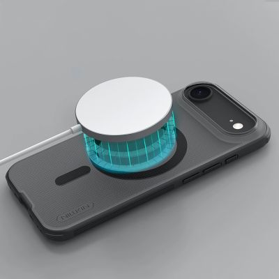 12. Etui Nillkin Super Frosted Shield Pro kompatybilne z MagSafe na iPhone 17 Air - przezroczyste czarne