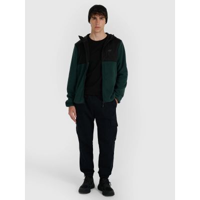 5. Polar z kapturem regular męski 4F 4FWAW25TFLEM417-40S