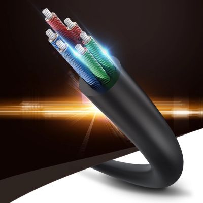 5. Ugreen kabel przewód rozdzielacz słuchawkowy 3,5 mm mini jack AUX 25cm czarny (20816)