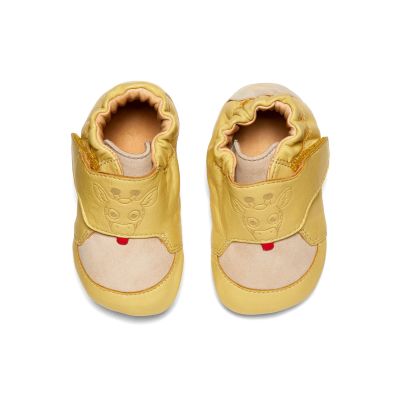 2. Buty do raczkowania ze skóry Affenzahn Crawly Giraffe (01257-60097)