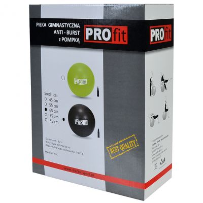 2. Piłka gimnastyczna PROfit 55cm z pompką DK2102
