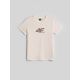 5. T-shirt regular z nadrukiem damski 4F 4FRSS26TTSHF4422-12S