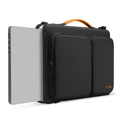 3. Torba Tech-Protect Defender Bag na laptopa 15-16 - czarno-pomarańczowa