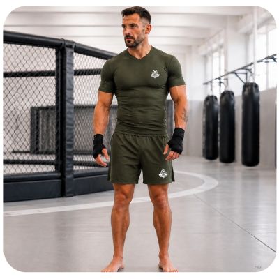 4. Koszulka kompresyjna męska ARMY GREEN COMBATWEAR | DBX Bushido