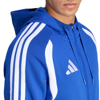 4. Bluza męska adidas Tiro 26 League Sweat Full Zip Hoodie niebieska KF9105
