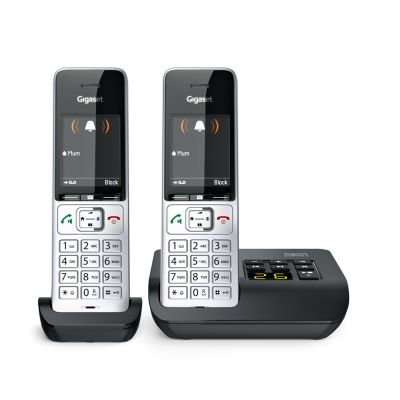 3. Telefon analogowy/DECT Gigaset COMFORT 500A duo Nazwa i identyfikacja dzwoniącego Czarny, Srebrny