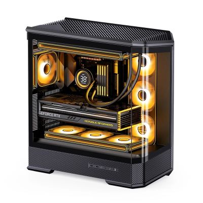 27. Obudowa PC Jonsbo D400, Midi Tower, ATX, Szkło Hartowane