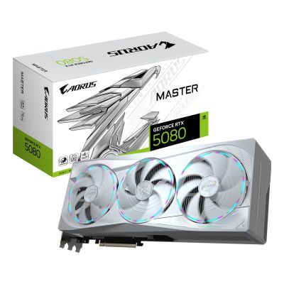 4. Karta graficzna Gigabyte GeForce RTX 5080 AORUS MASTER ICE 16GB