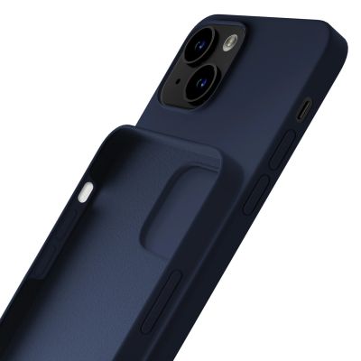 5. Etui 3mk Silicone Case na iPhone 15 Plus - granatowe
