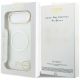 9. Etui Guess IML Gradient Script Metal MagSafe na iPhone Air - białe