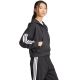10. Bluza damska adidas Essentials 3-Stripes French Terry Quarter-Zip Hoodie czarna JN1956