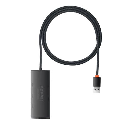 2. Baseus Lite Series HUB adapter USB-A do 4xUSB-A 3.0 5Gb/s czarny (WKQX030101)