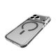 10. Etui Puro Lite Mag TPU+PC kompatybilne z MagSafe na iPhone 17 Pro - przezroczyste z szarym pierścieniem