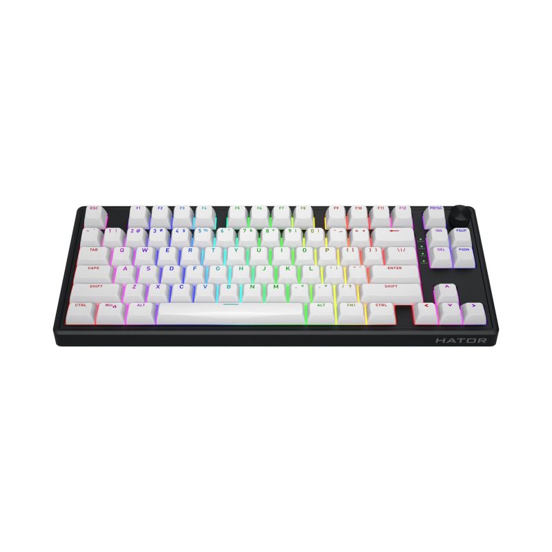 16. HATOR Skyfall 80 MAG ULTRA 8K klawiatura Gaming USB QWERTY US English Czarny, Biały