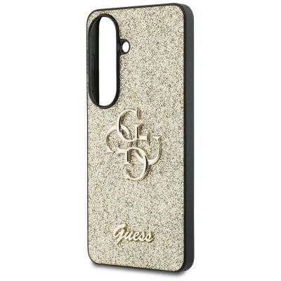 6. Etui Guess Fixed Glitter Big 4G Metal Logo do Samsung Galaxy S26 - złote