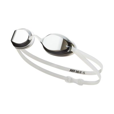 Okulary pływackie Nike Legacy Comfort srebrne NESSF132-040 OS