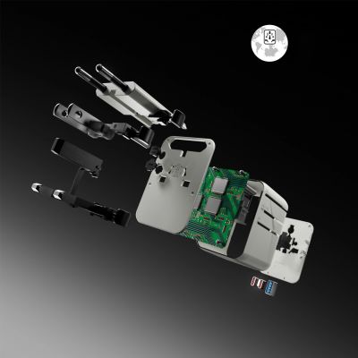 12. Adapter podróżny SBS 2xUSB-C 1xUSB-A uniwersalny - biały