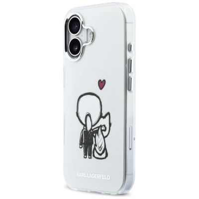2. Etui Karl Lagerfeld Karl & Choupette Back MagSafe na iPhone 17 - przezroczyste