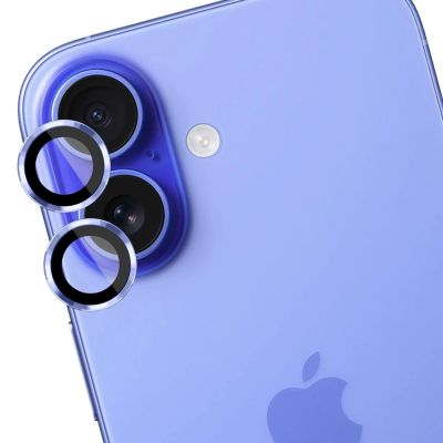 6. Szkło hartowane na obiektyw aparatu 3mk Lens Protection Pro do iPhone 17 - niebieskie
