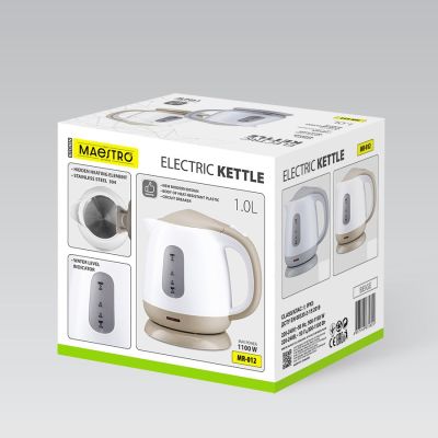 9. Czajnik elektryczny 1L 1100W MR-012-GREY MAESTRO