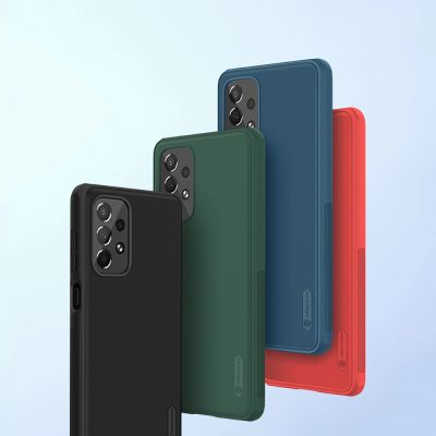 7. Nillkin Super Frosted Shield Pro wytrzymałe etui pokrowiec Samsung Galaxy A73 czerwony