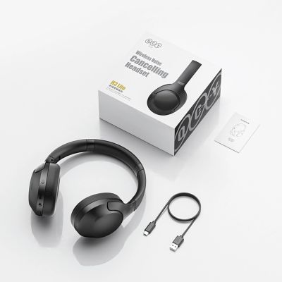 8. Słuchawki nauszne QCY H3 Lite z ANC Bluetooth 5.3 - czarne
