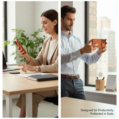 2. Etui UNIQ Veren na iPhone 17 Pro Max Magclick Charging - pomarańczowe