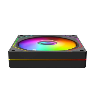 6. RAMPAGE WENTYLATOR DO OBUDOWY 120MM 1800RPM INFINITE LOOP ARGB BLACK PWM
