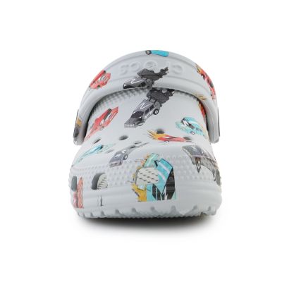 7. Klapki Crocs Classic Race Cars Graphic Jr 210992-1NN