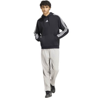 6. Bluza męska adidas Essentials 3-Stripes Fleece Hoodie czarna KY6602