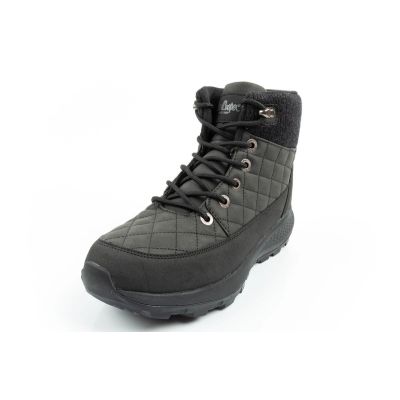 3. Lee Cooper buty sportowe damskie zimowe trekkingowe ocieplane czarne skóra ekologiczna