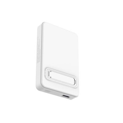 10. Powerbank Wozinsky WLWP-10KA0Y3WS 22,5W PD Qi2 10000 mAh, z podstawką, 1x USB-A, 1x USB-C - biały