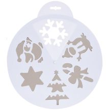 SZABLON DO SZTUCZNEGO ŚNIEGU 30CM 6 WZORÓW