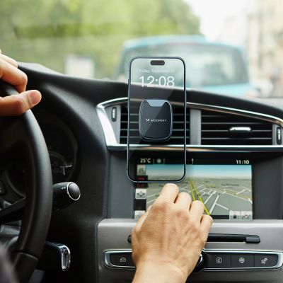 8. Uchwyt Wozinsky WUMTK na telefon magnetyczny na kratkę nawiewu w samochodzie - czarny