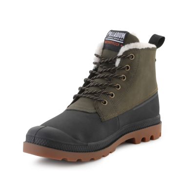 3. Palladium PAMPA DUCK WL WP+ 79547-325 Olive Night