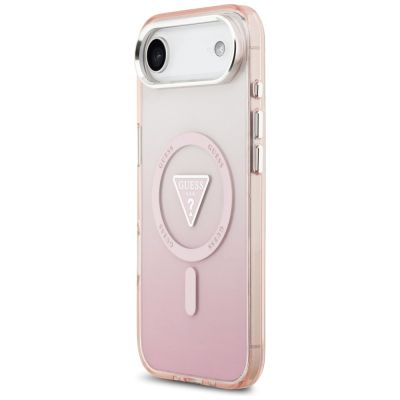 2. Etui Guess IML Gradient Triangle Logo MagSafe na iPhone Air - różowe