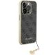 4. Etui Guess 4G Charms Collection do iPhone 15 Pro - szare