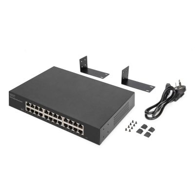 4. Digitus 24-portowy przełącznik gigabitowy, 19-calowy, niezarządzalny