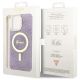 8. Etui Guess 4G MagSafe na iPhone 14 Pro Max - purpurowe