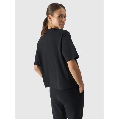 5. T-shirt oversize z nadrukiem damski 4F 4FRSS24TTSHF2089-20S