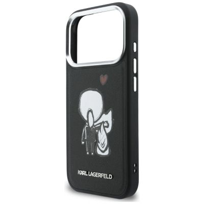 6. Etui Karl Lagerfeld Karl & Choupette Back Logo MagSafe na iPhone 17 Pro - czarne