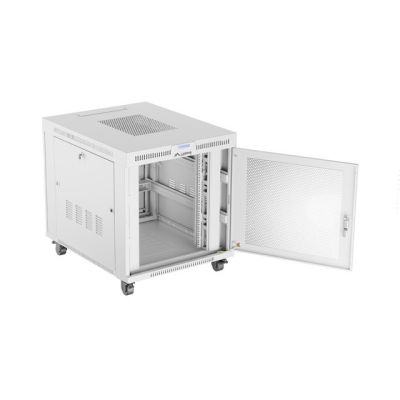 3. SZAFA INSTALACYJNA RACK STOJĄCA 19" 15U 800X1000 SZARA DRZWI PERFOROWANE LCD LANBERG (FLAT PACK)