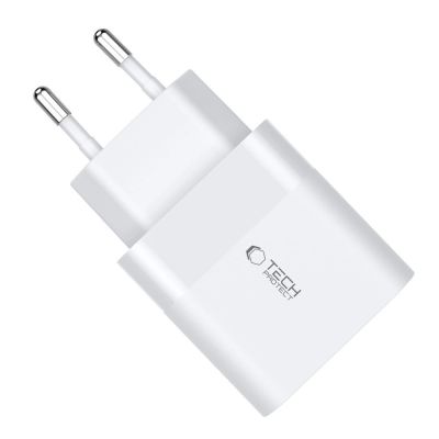 5. Ładowarka Tech-Protect C30W sieciowa USB-C PD 30W / USB-A QC 3.0 - biała