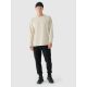 3. Longsleeve oversize z nadrukiem męski 4F 4FRAW24TLONM502-12S