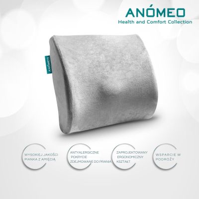 7. PODUSZKA POD PLECY ERGONOMICZNE PODPARCIE ANOMEO