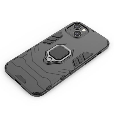12. Ring Armor etui do iPhone 14 Pro Max pancerny pokrowiec uchwyt magnetyczny ring czarne