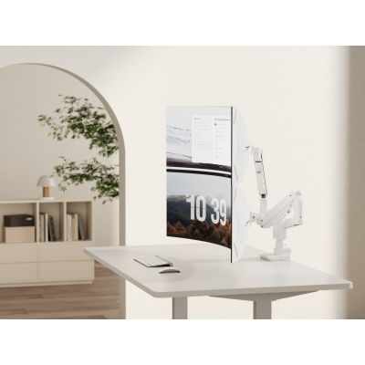 8. Equip 650183 uchwyt / stojak do monitorów 88,9 cm (35") Biurko Biały